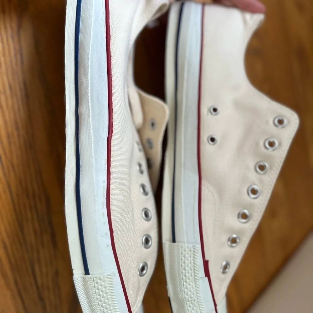 Vintage Converse All stars USA Made 1978 Oxford Basketball White Canvas 13.5.
